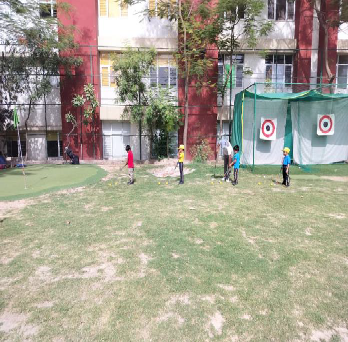 Junior golfer training